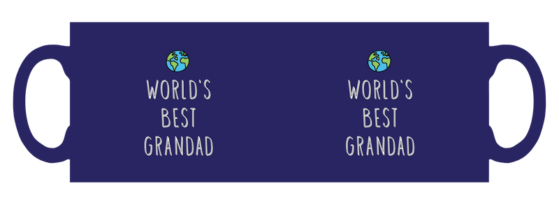 Worlds best Grandad personalised mug