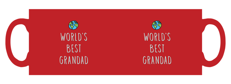 Worlds best Grandad personalised mug