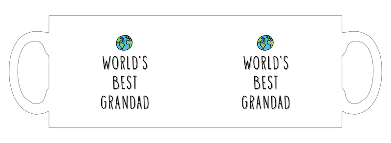 Worlds best Grandad personalised mug