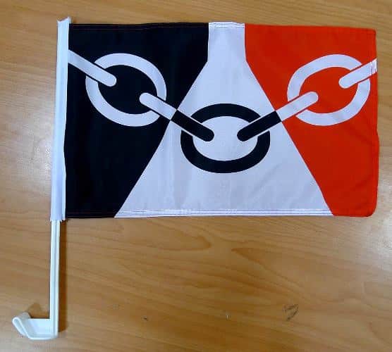 Clack country car flag