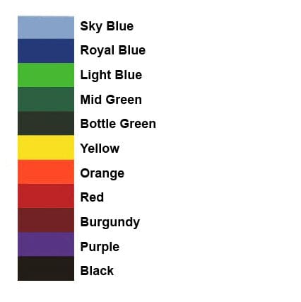 Custom Colour PVC Bunting 10m Lengths - QUICK DELIVERY