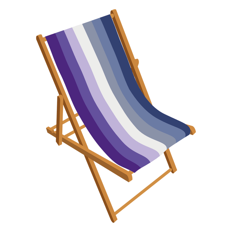 Butch Lesbian Pride Personalised Deckchair