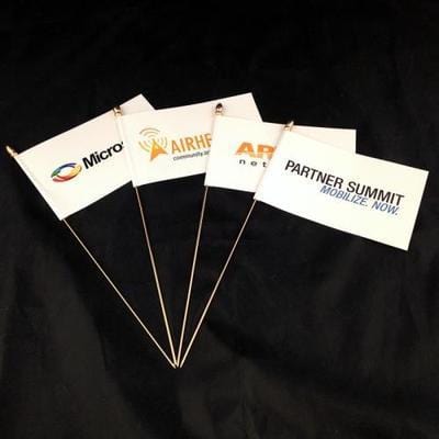 Custom printed table flags