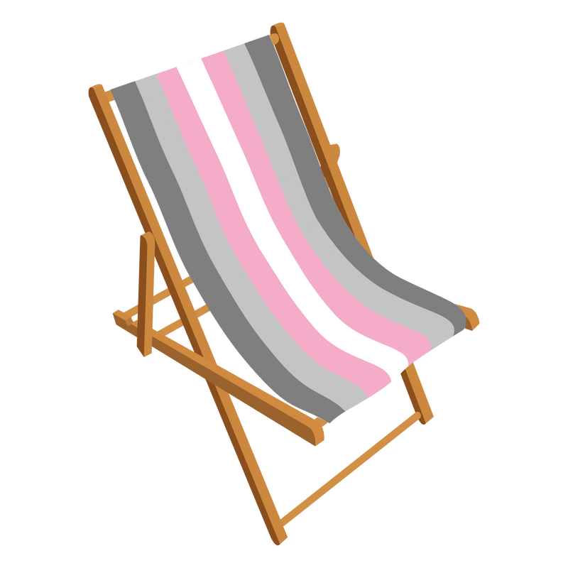 Demigirl Pride Personalised Deckchair