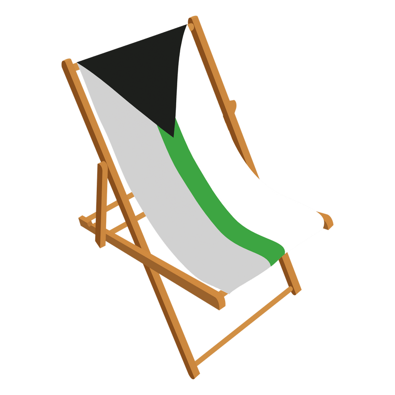 Demiromantic Pride Personalised Deckchair