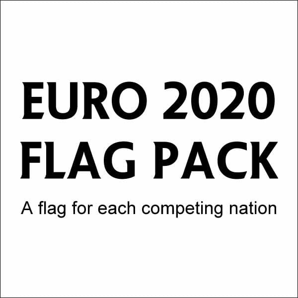 Euro 2020 flag pack