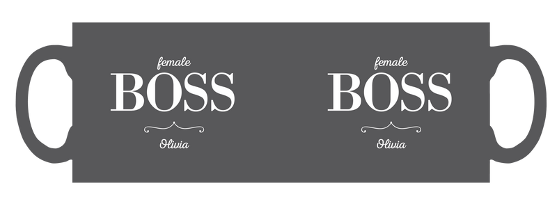 Female Boss personalised mug