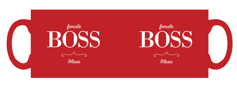 Female Boss personalised mug