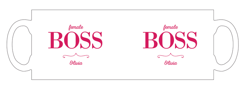 Female Boss personalised mug