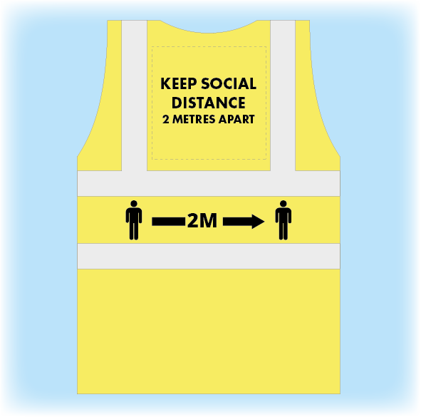 Social distancing Hi-Vis vests