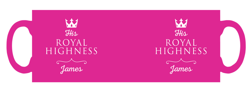 His royal highness personalised mug