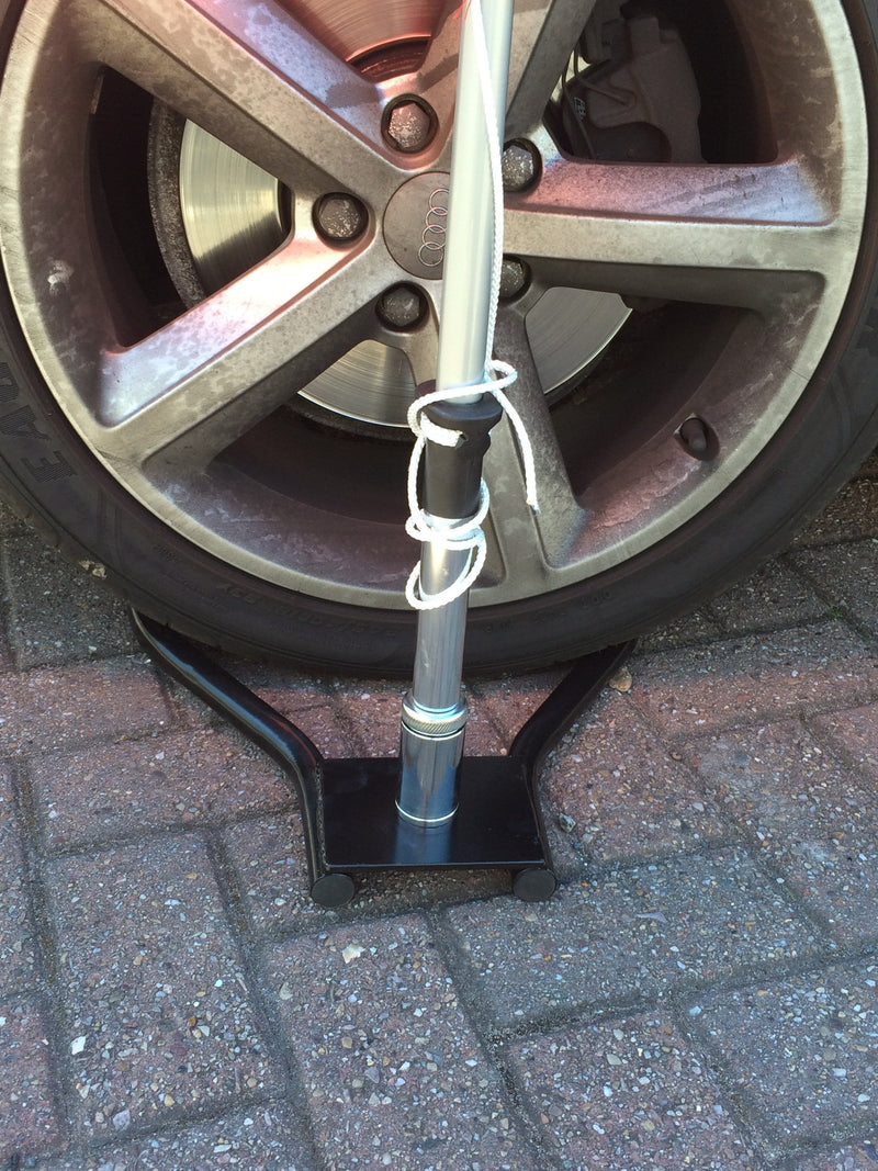 Large Feather Flag with drive on car base