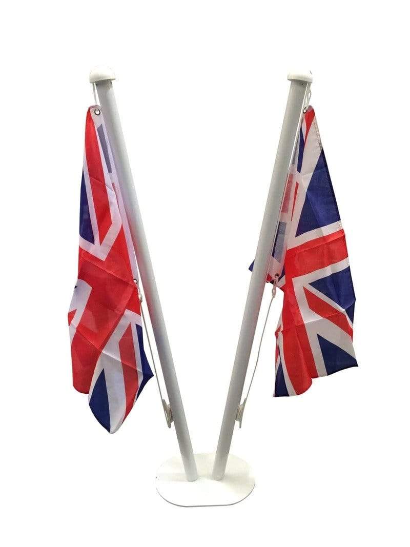 Indoor Flagpole - Twin Base - 3 metres high