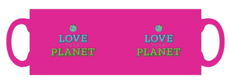 Love your planet personalised mug