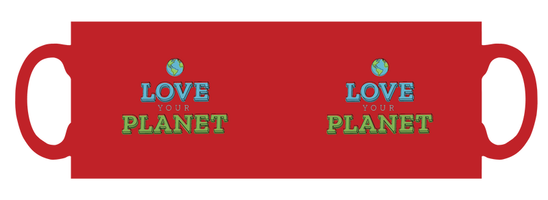 Love your planet personalised mug