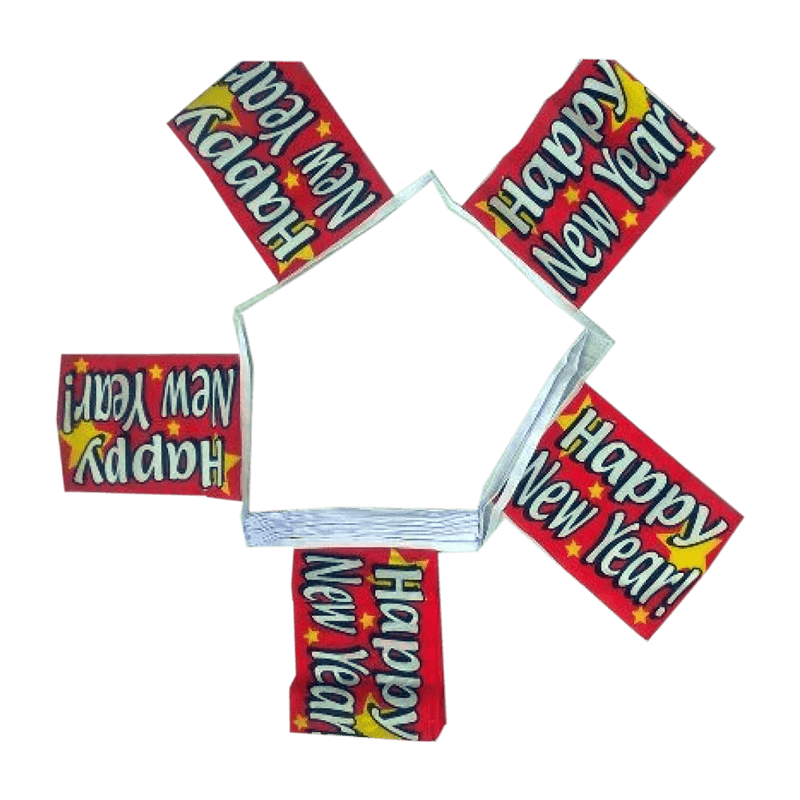 Happy New Year fabric Bunting - 6 metres