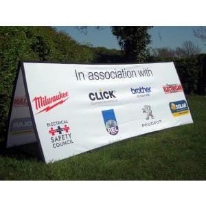 Horizontal Square ended pop out banner - 2m x 1m