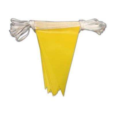 Plain Yellow PVC Bunting - 10 metre length