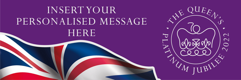 Personalised Banner for The Queen's Platinum Jubilee