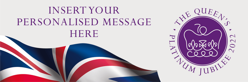 Personalised Banners for The Queen's Platinum Jubilee - Design 3