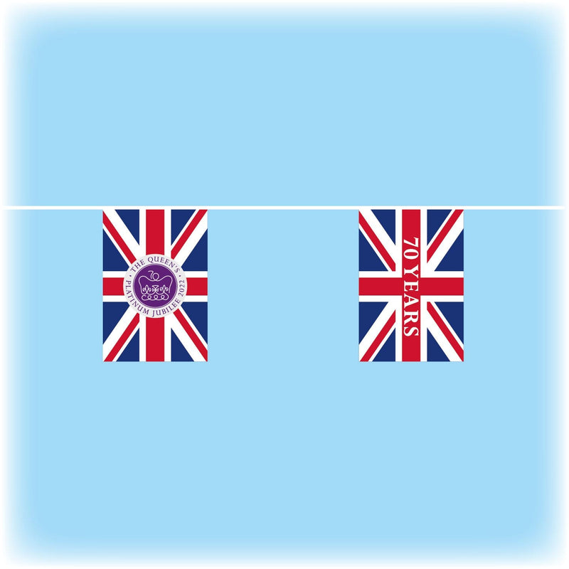 Queens Platinum Jubilee Bunting - Design 3