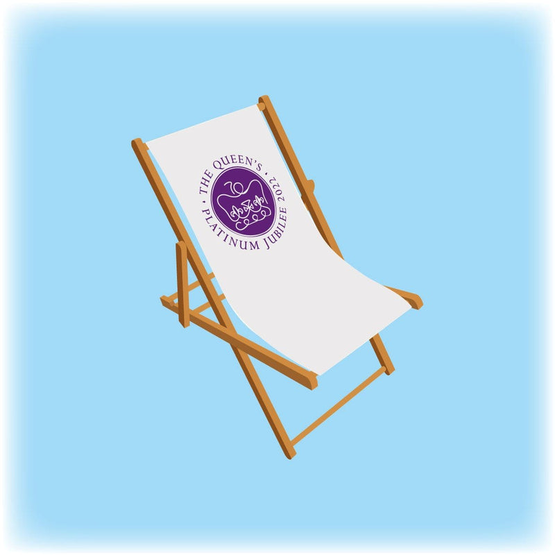 Queens Platinum Jubilee Deckchair - Platinum Design