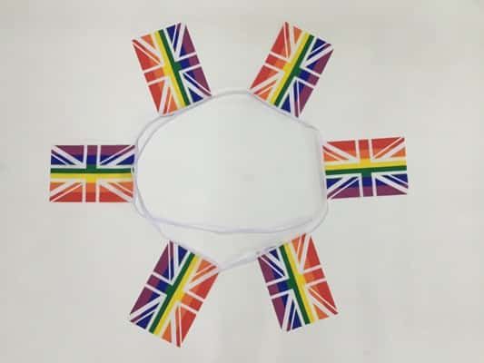 Rainbow Union Jack Bunting (LGBTQ+ Pride)