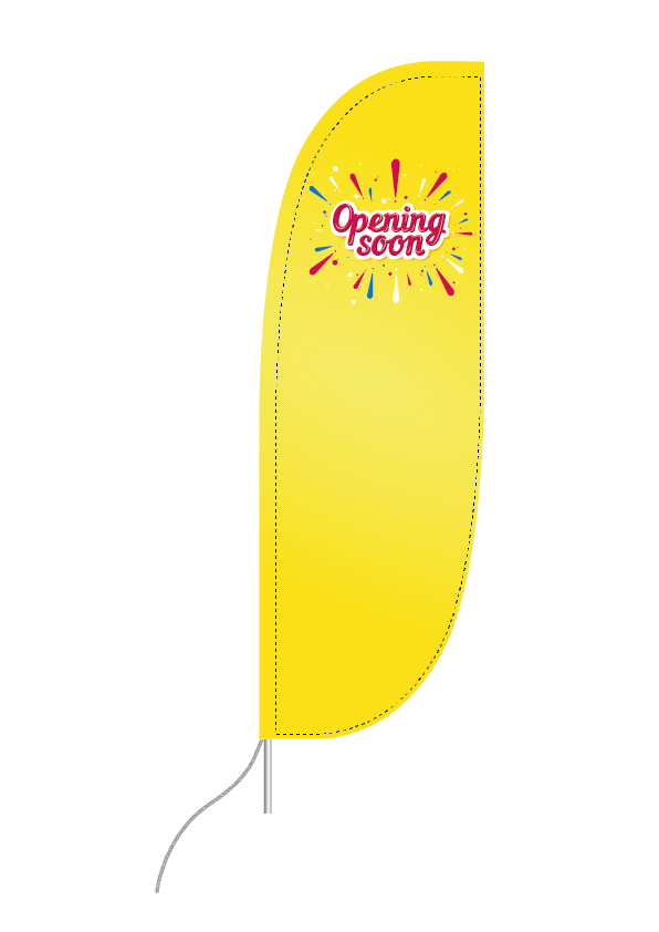 We are open feather flag