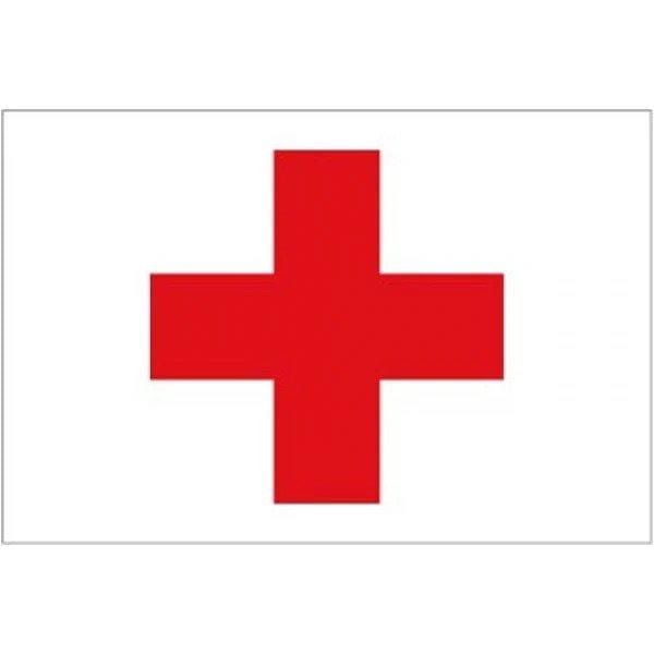 Red Cross Giant Flag - 8ft x 5ft