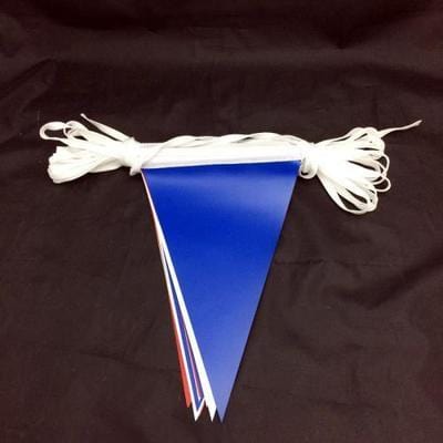 Red, White & Blue PVC Bunting 10m lengths