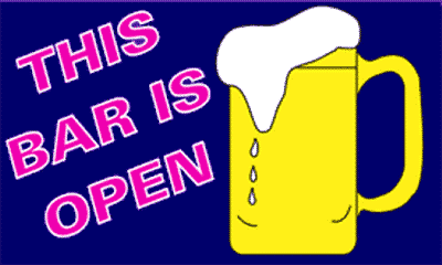 This Bar is Open 1.52m x 0.91m (5ftx 3ft) Budget Display Flag