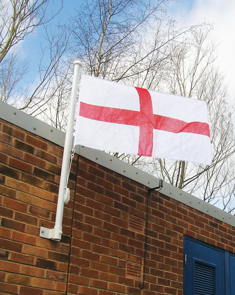 Wall Mounted Flagpole with Vertical Bracket - 1.5 Metre