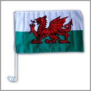 Wales car flag
