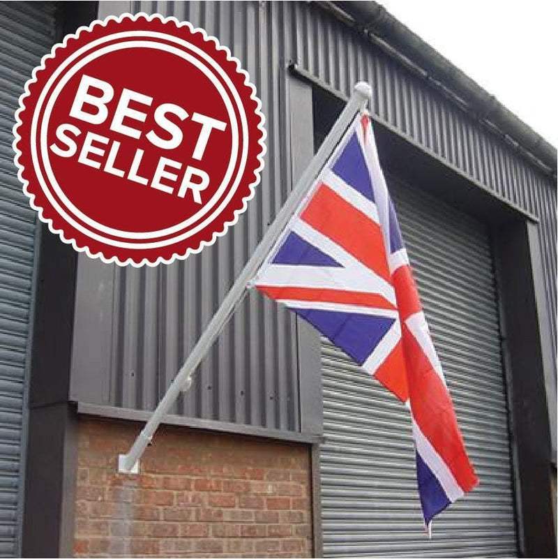 Value wall mounted Flagpoles with Angled brackets