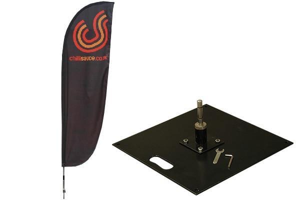 Small Feather Flag with 7 kg base