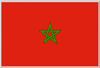 Morocco Table Flag