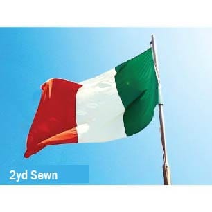 Sewn Woven Polyester Italy Flag 2yrd