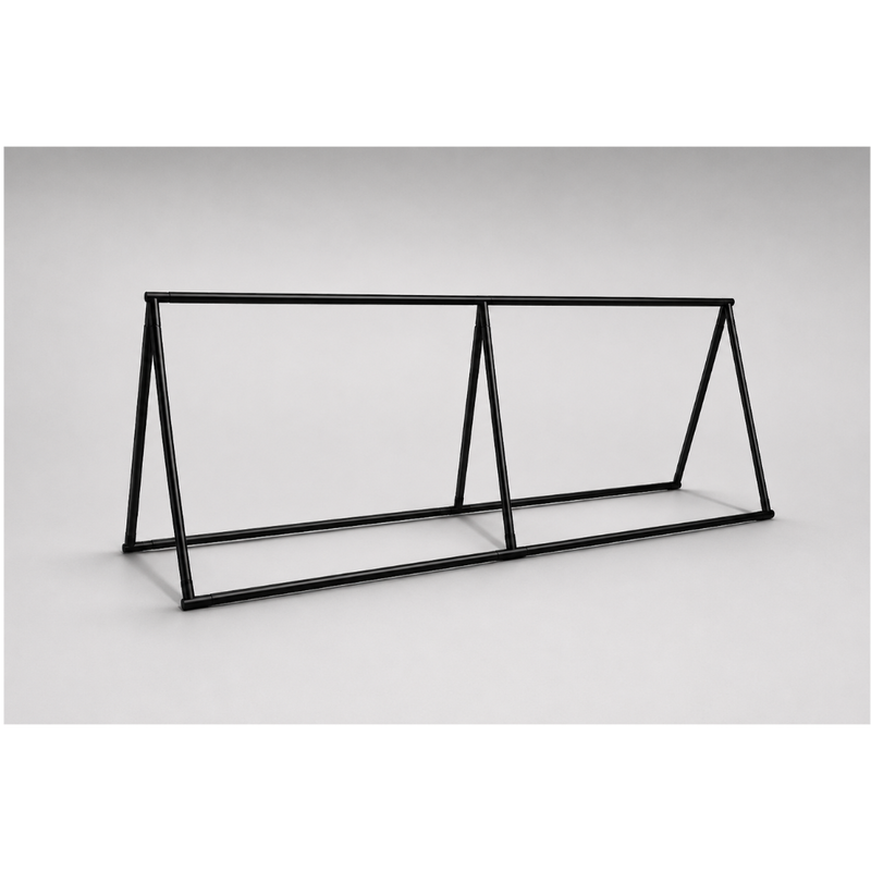 Steel Banner Frame - Black - With Banner