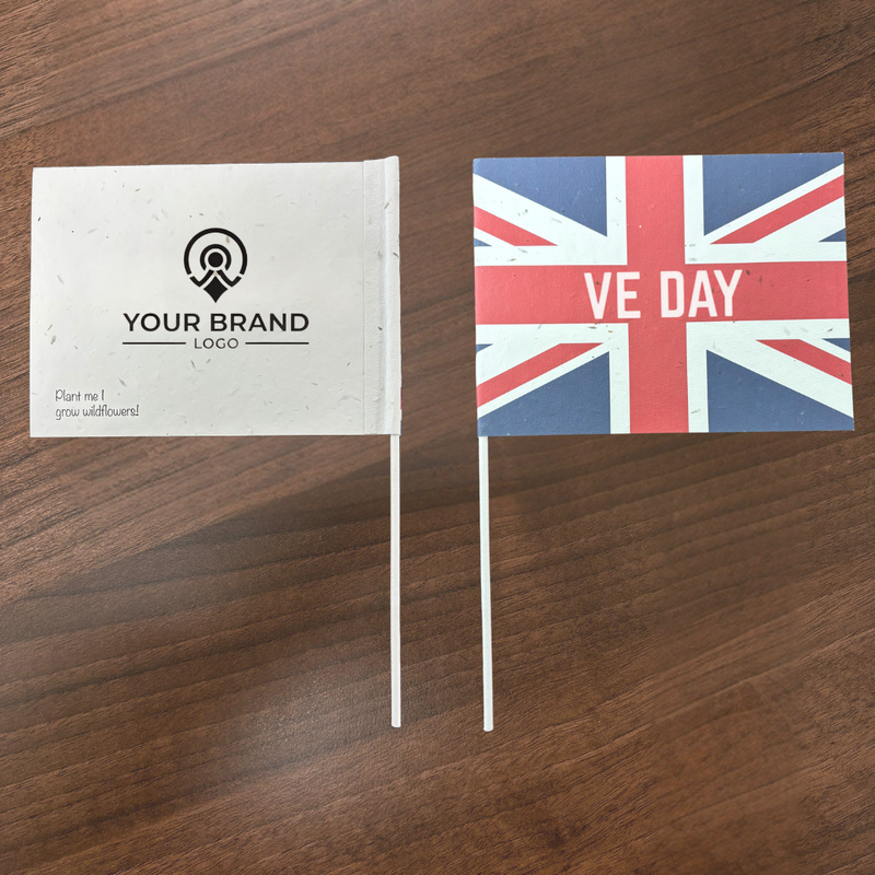 Plantable poppy seed flags