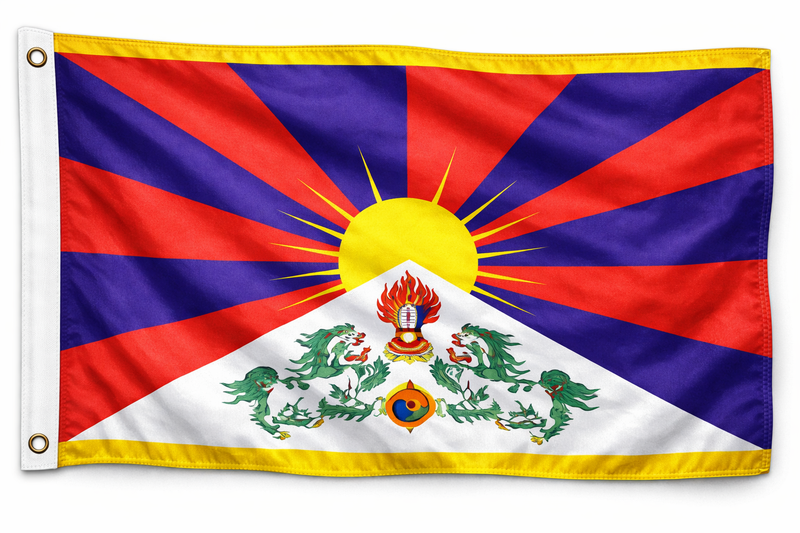 Tibet 1.52m x 0.91m (5ftx 3ft) Budget Display Flag