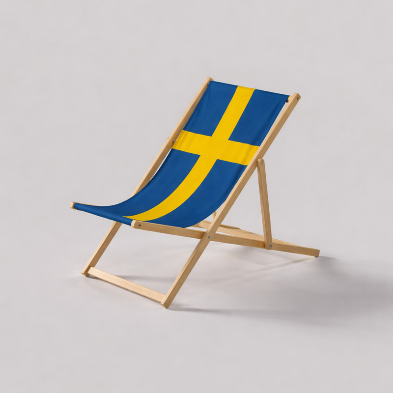 Sweden Flag Deckchair