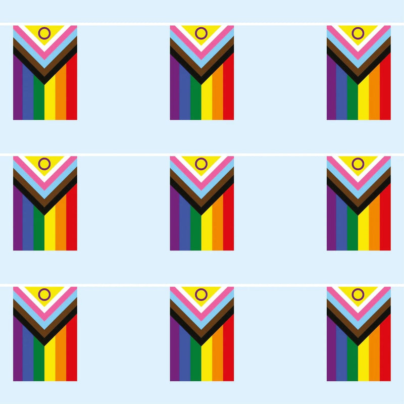 Intersex Progress pride waterproof bunting