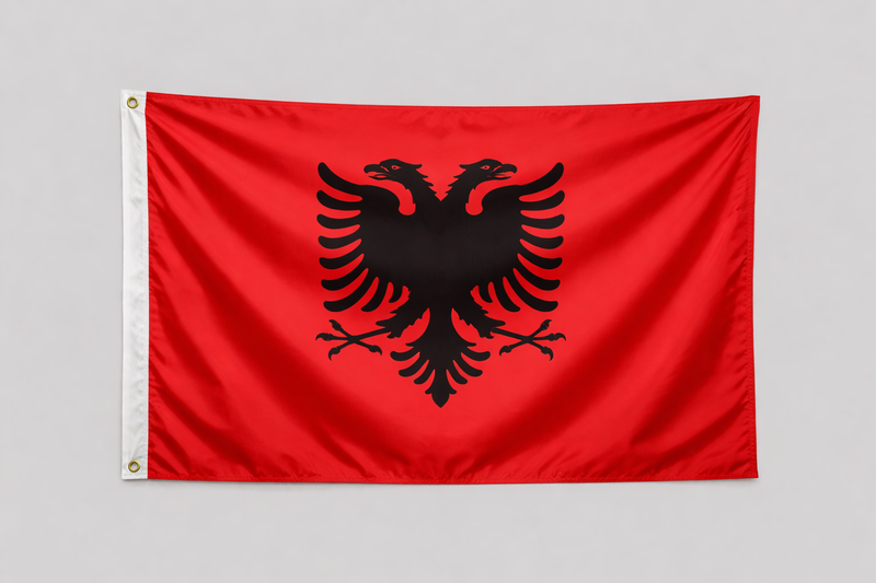 Albania 1.52m x 0.91m (5ftx 3ft) Budget Display Flag