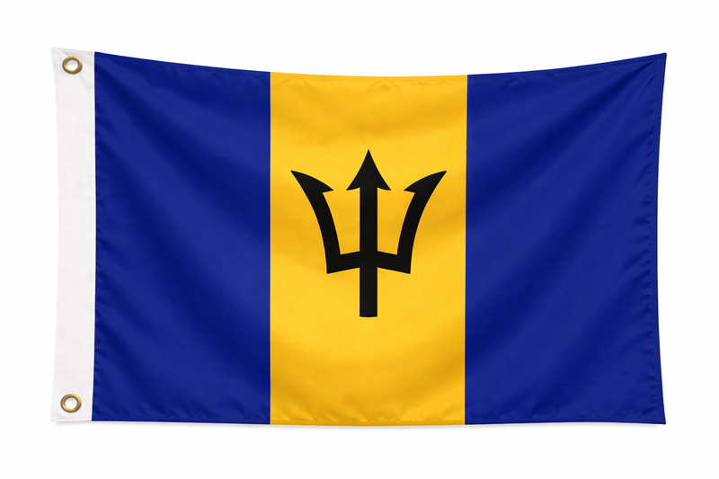 Barbados Budget Display Flag 91cm x 60cm (3ft x 2ft)
