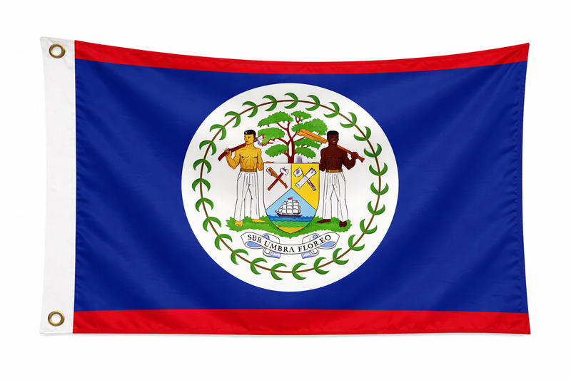 Belize Budget Display Flag 91cm x 60cm (3ft x 2ft)
