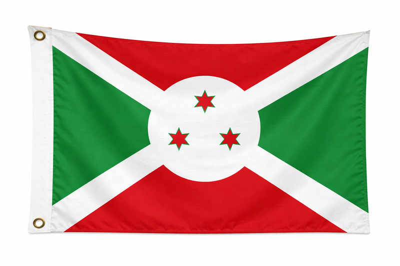 Burundi Budget Display Flag 91cm x 60cm (3ft x 2ft)