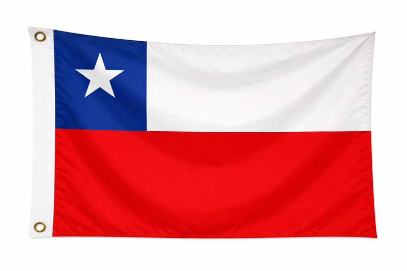 Chile Budget Display Flag 91cm x 60cm (3ft x 2ft)