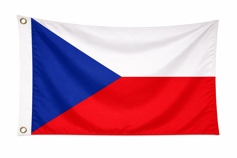 Czech 91cm x 60cm (3ft x 2ft) Budget Display Flag