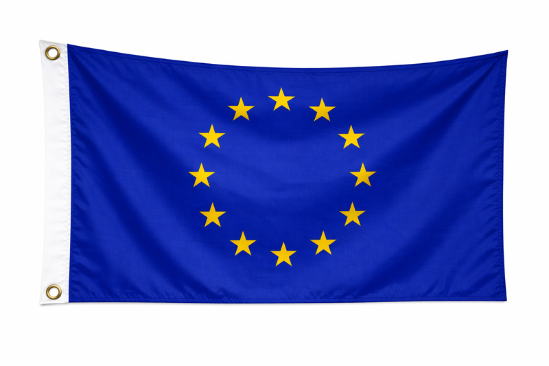 EU 91cm x 60cm (3ftx 2ft) Budget Display Flag