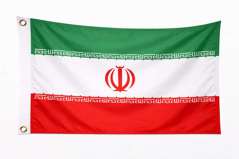 Iran Budget Display Flag 91cm x 60cm (3ft x 2ft)